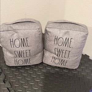 Rae Dunn Gray 'Home Sweet Home' Accent Pillows